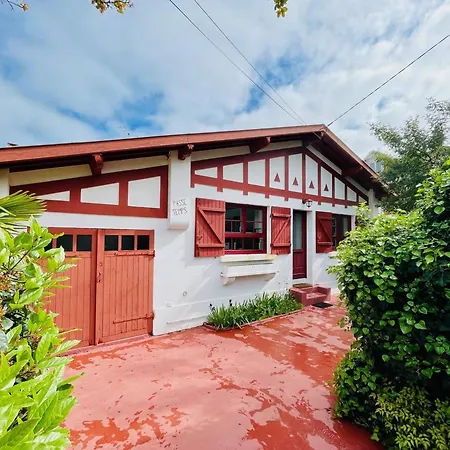 Tatil Evi Maison Basque Avec Terrasse, Clim, Et Wi-fi A 600m De La - - Fr-1-433-69