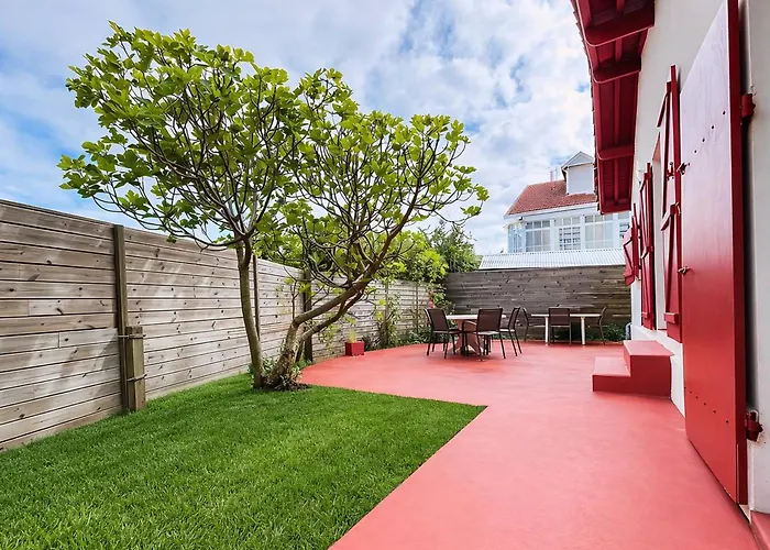 Maison Basque Avec Terrasse, Clim, Et Wi-fi A 600m De La - - Fr-1-433-69 Дом отдыха Аркашон